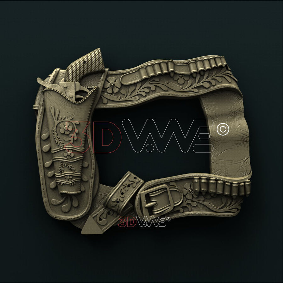 COWBOY PICTURE FRAME 3D STL 3DWave