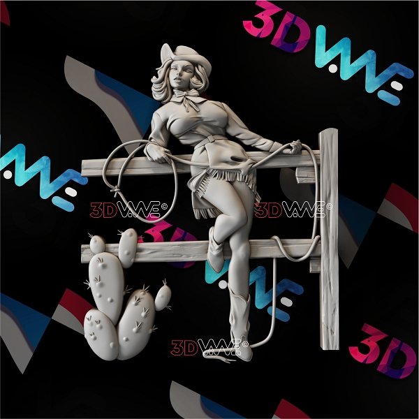 COWGIRL 3d stl 3DWave.us