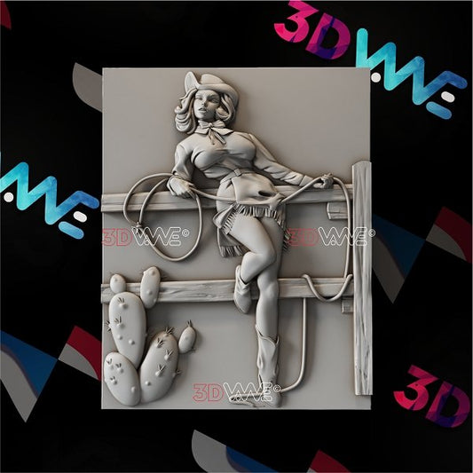 COWGIRL 3d stl 3DWave.us