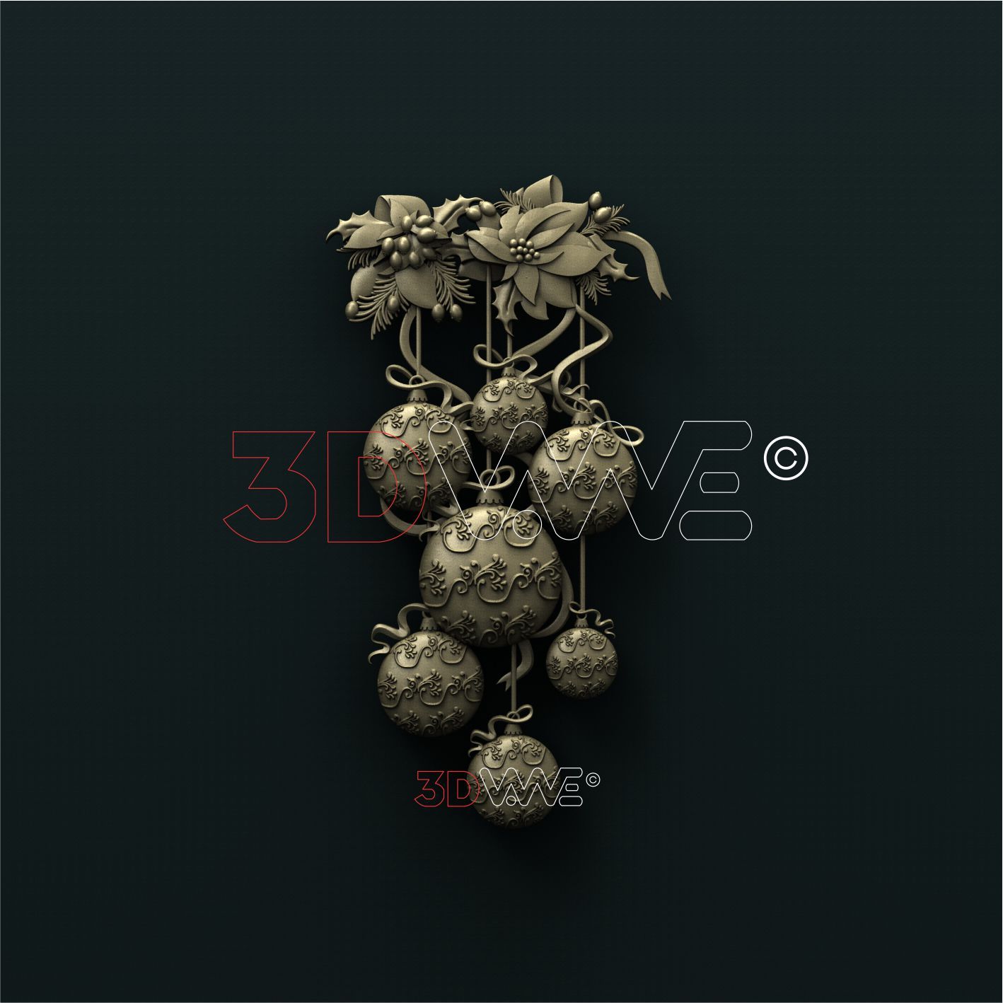 CRHISTMAS BALLS 3D STL 3DWave