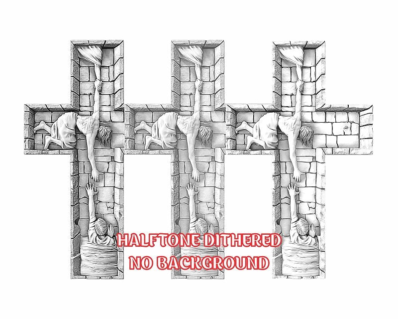 CROSS 3d illusion & laser-ready file 3DWave.us