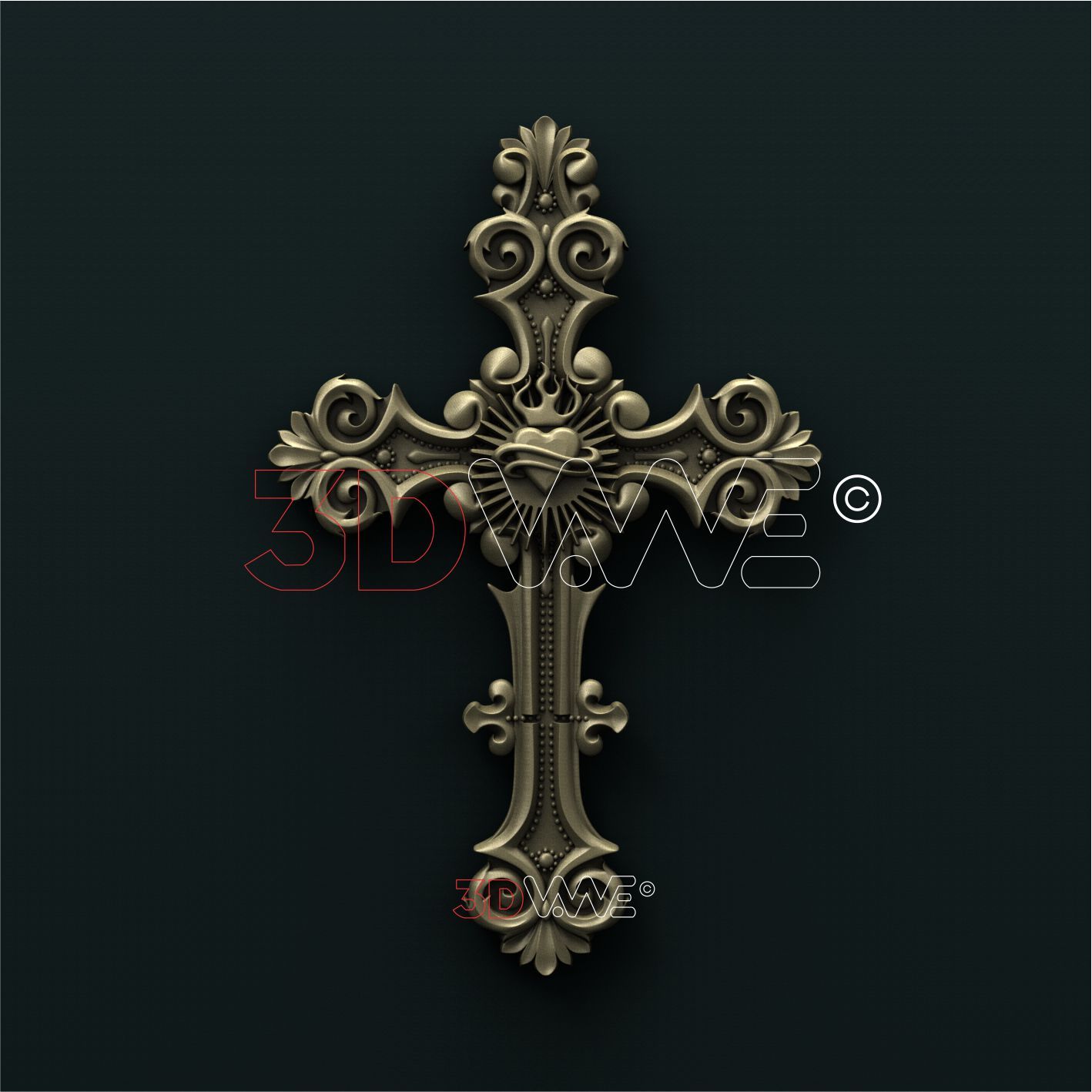 CROSS 3D STL 3DWave