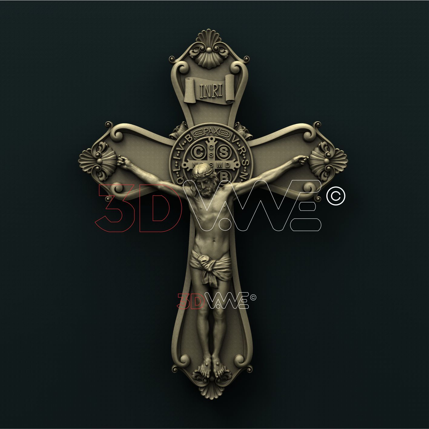 CRUCIFIXION 3D STL 3DWave