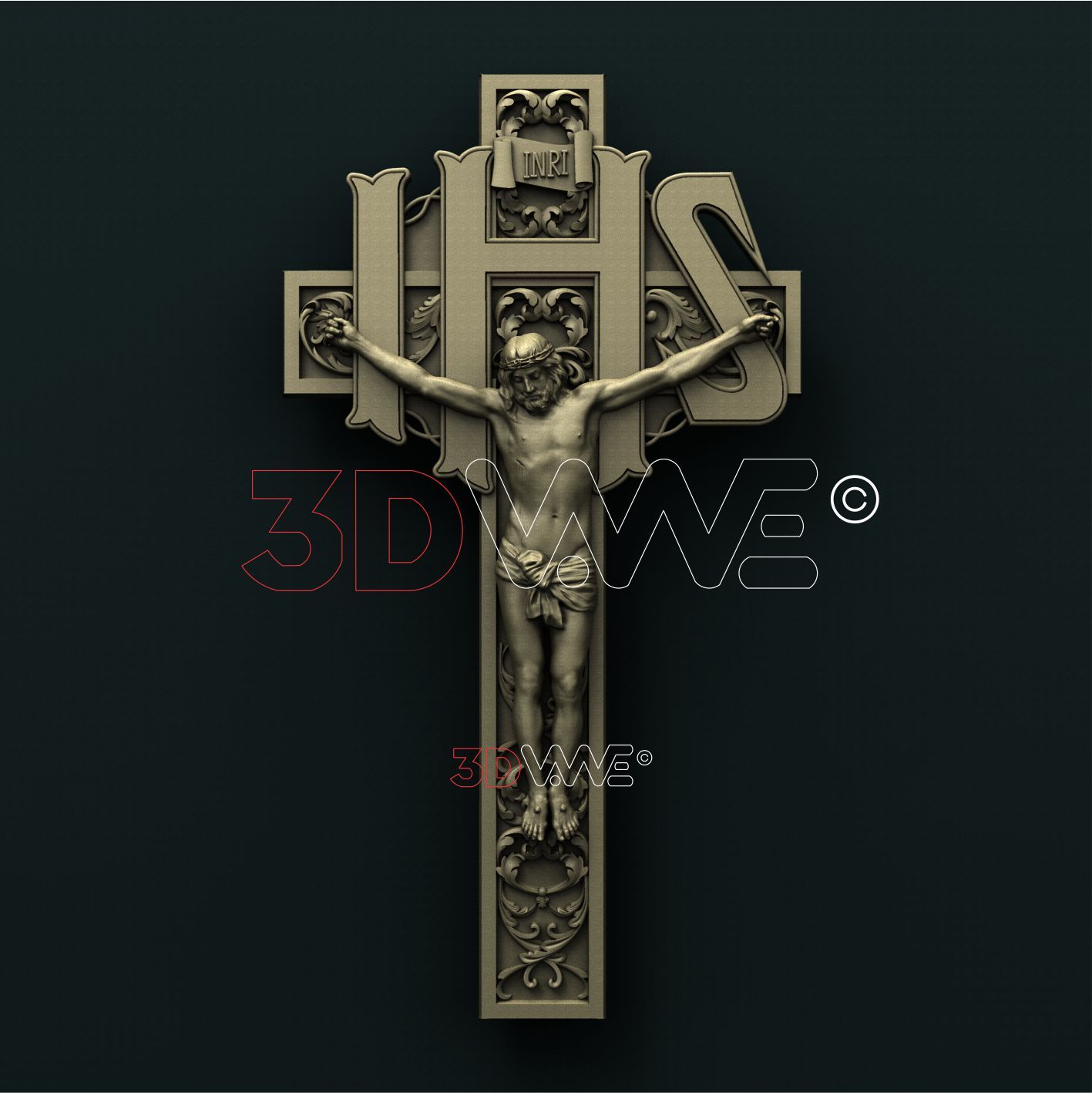 CRUCIFIXION 3D STL 3DWave