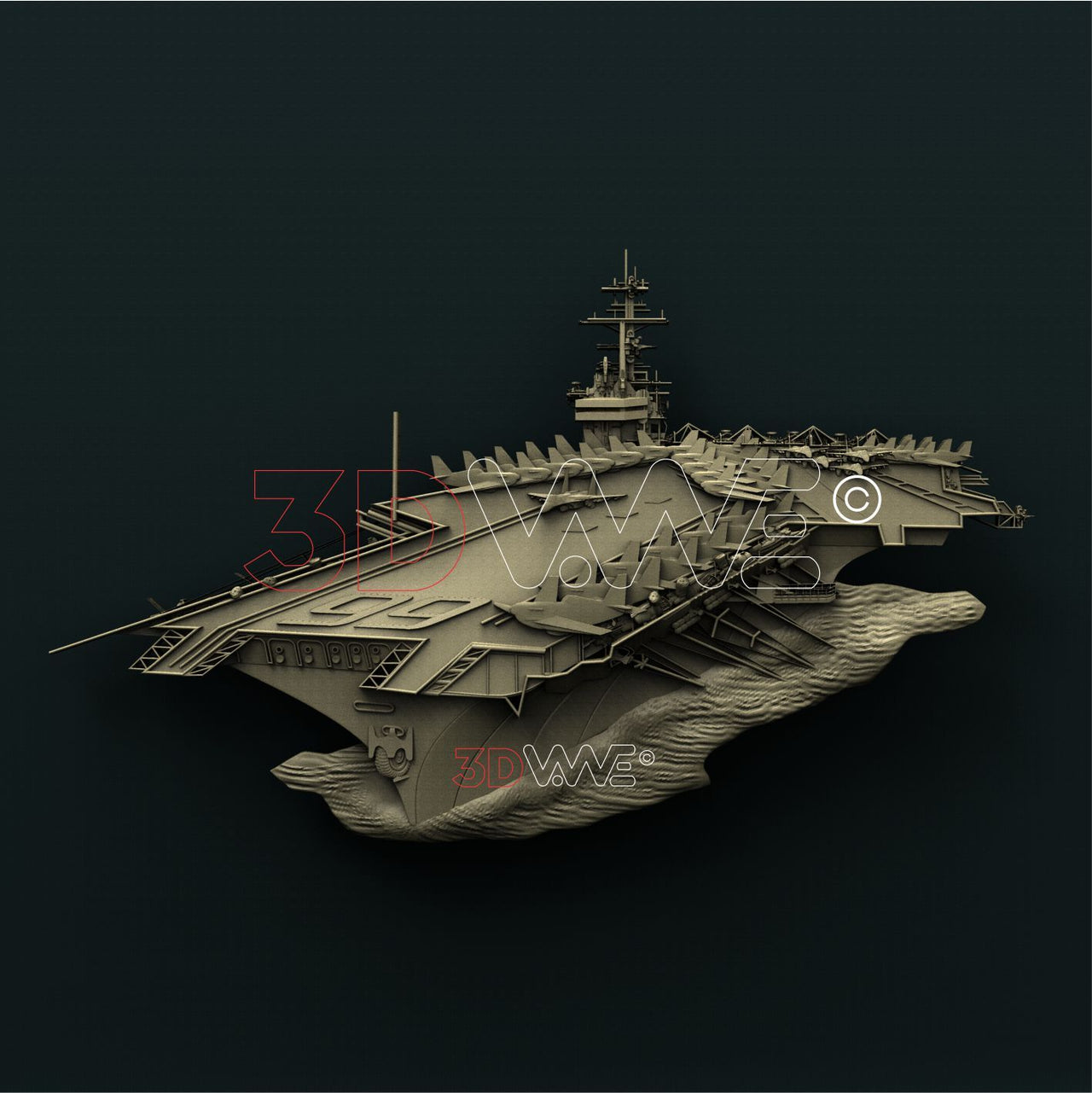 CVN 66 USS AMERICA 3D STL 3DWave