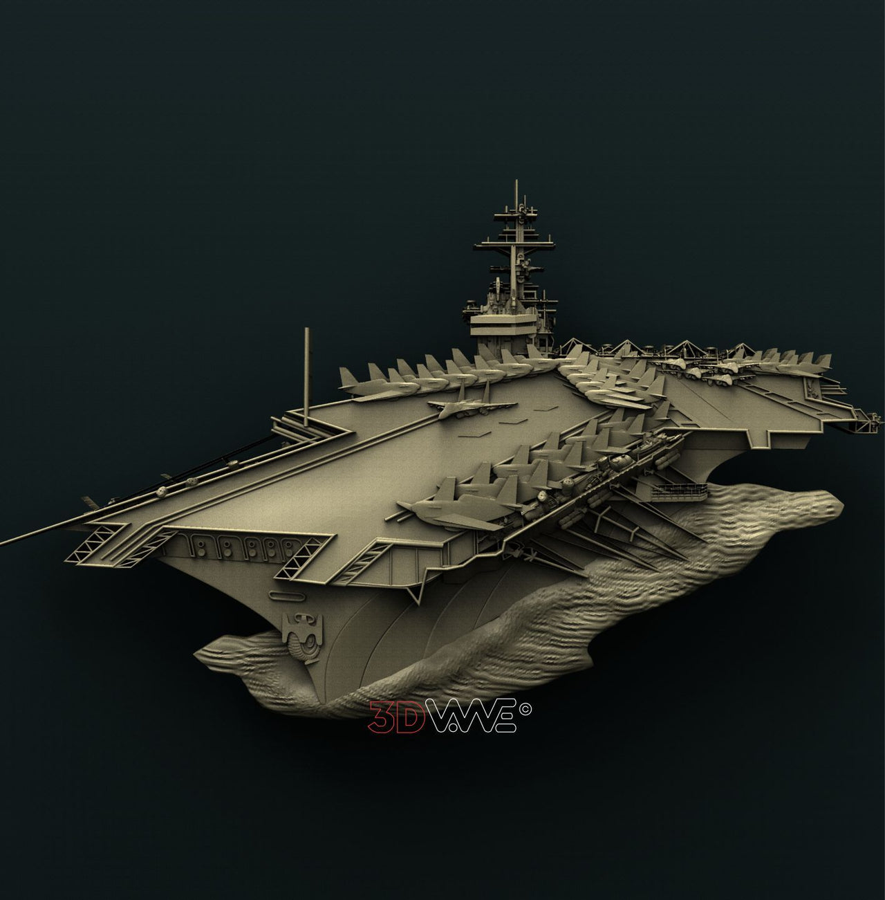 CVN 66 USS AMERICA 3D STL 3DWave