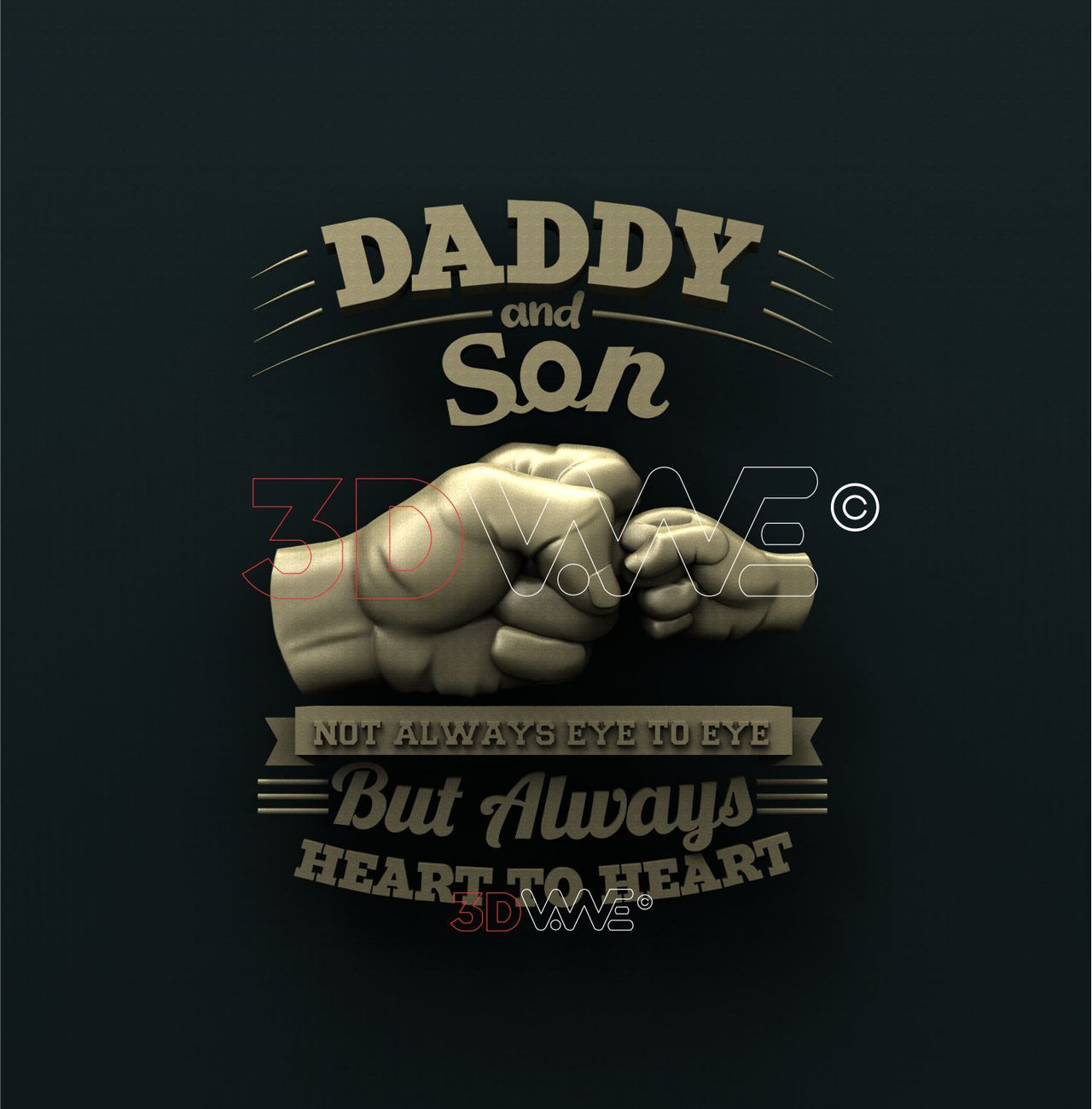 DADDY AND SON 3D STL 3DWave