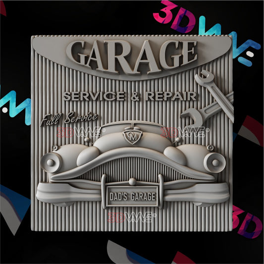 DAD'S GARAGE 3d stl 3DWave.us