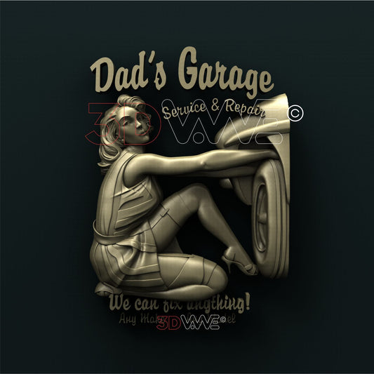 DAD'S GARAGE 3D STL 3DWave