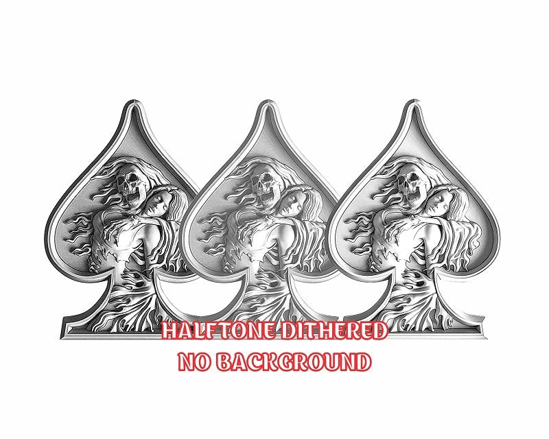 DEATH 3d illusion & laser-ready file 3DWave.us