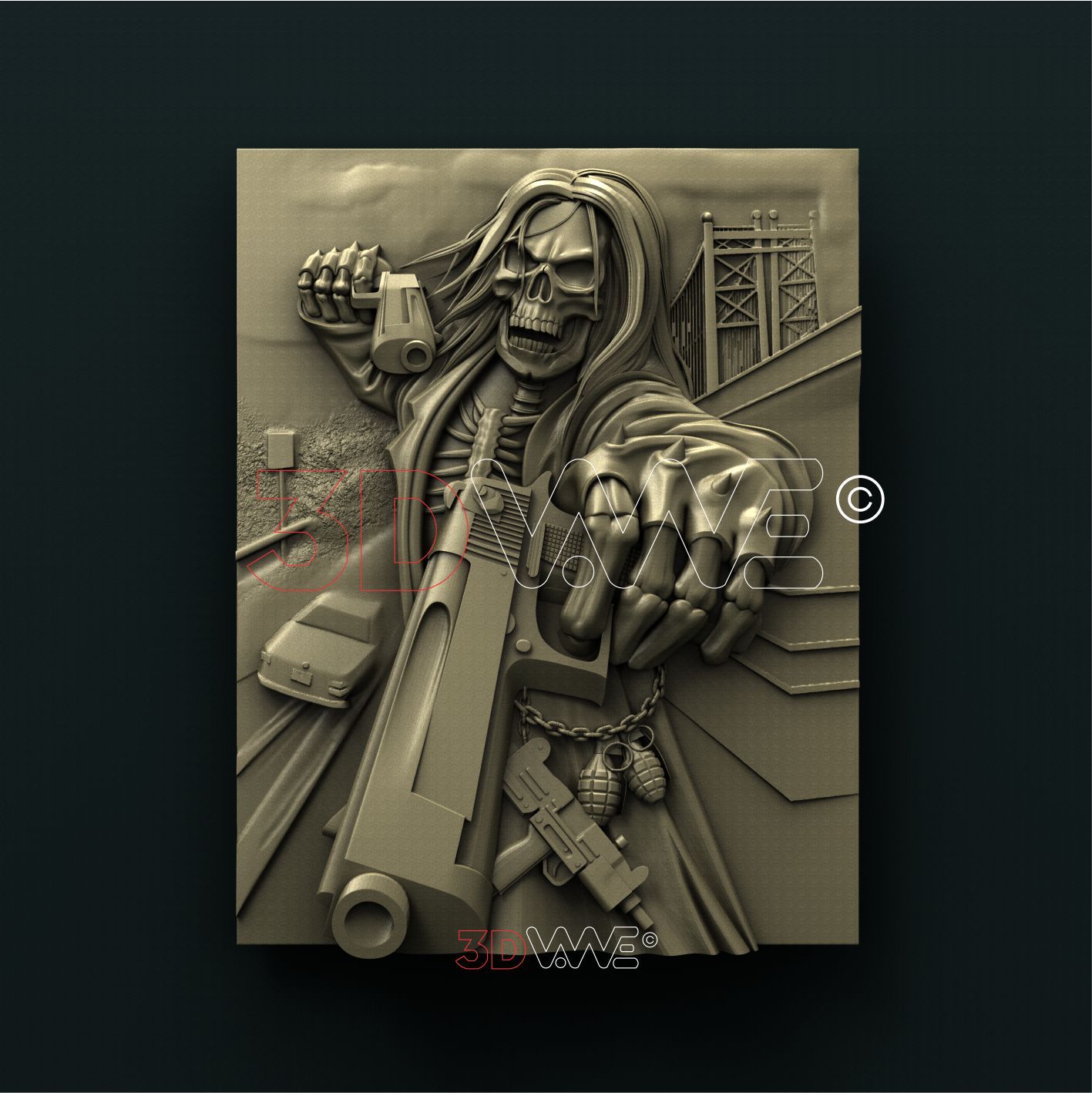 DEATH 3D STL 3DWave
