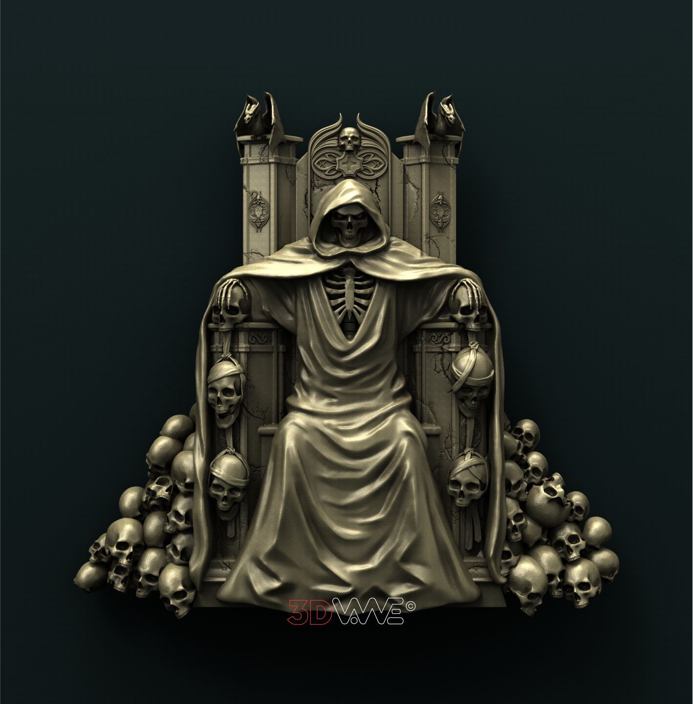 DEATH ON THRONE 3D STL 3DWave
