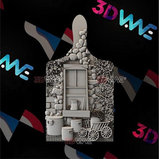 DECORATIVE CUTTING BOARD 3d stl 3DWave.us