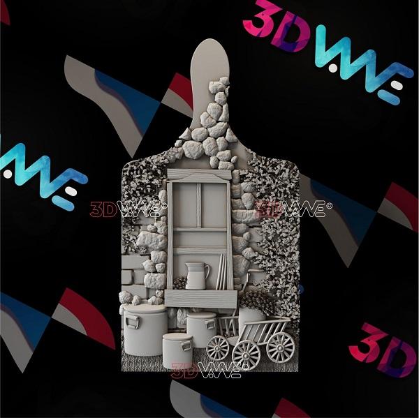 DECORATIVE CUTTING BOARD 3d stl 3DWave.us