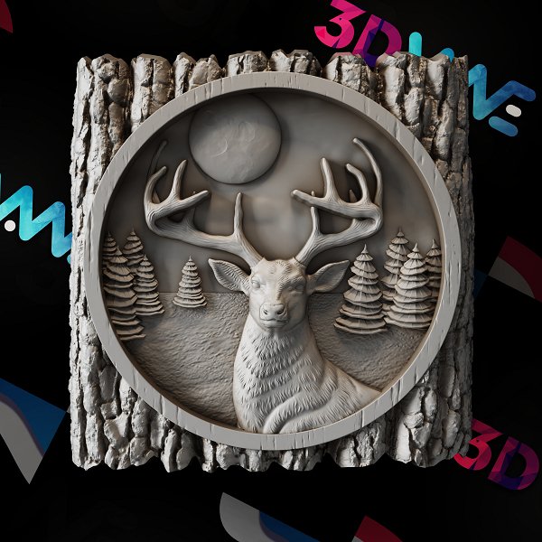 Deer 3d stl - 3DWave.us