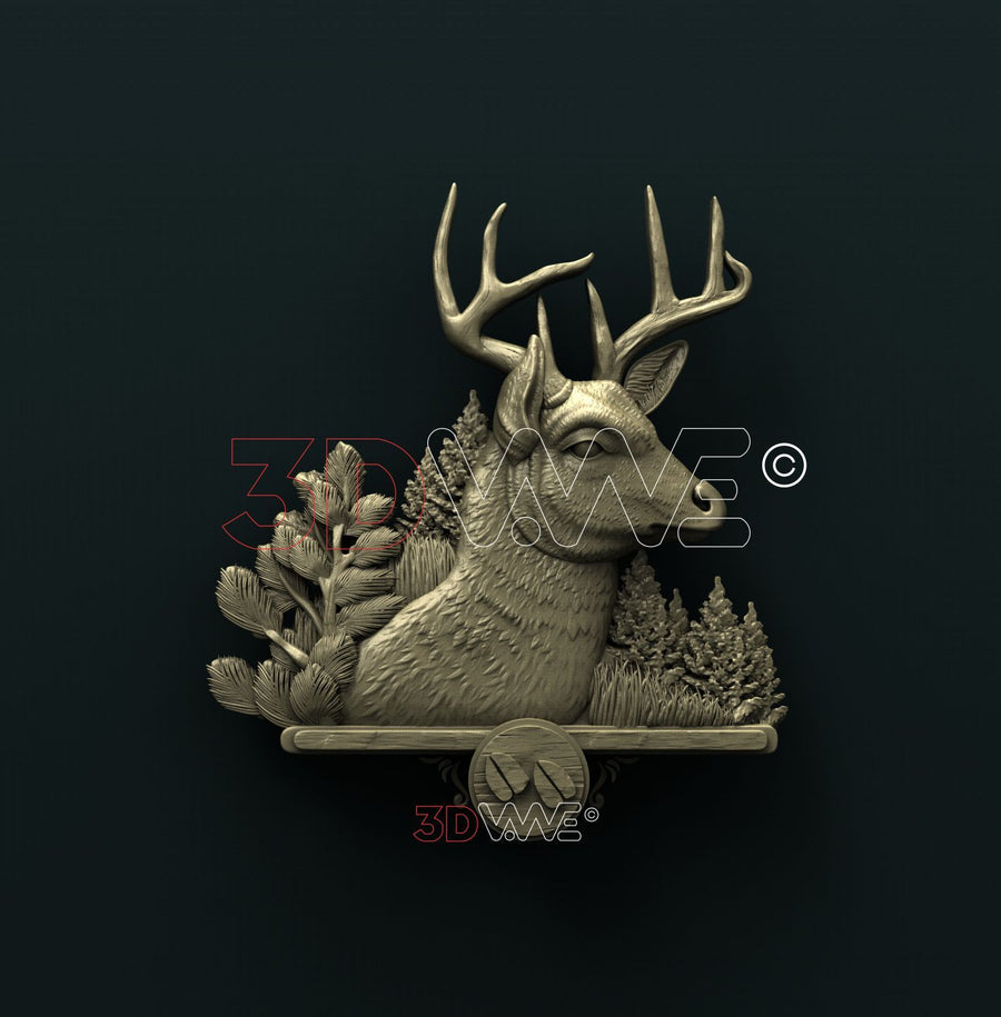DEER 3D STL 3DWave