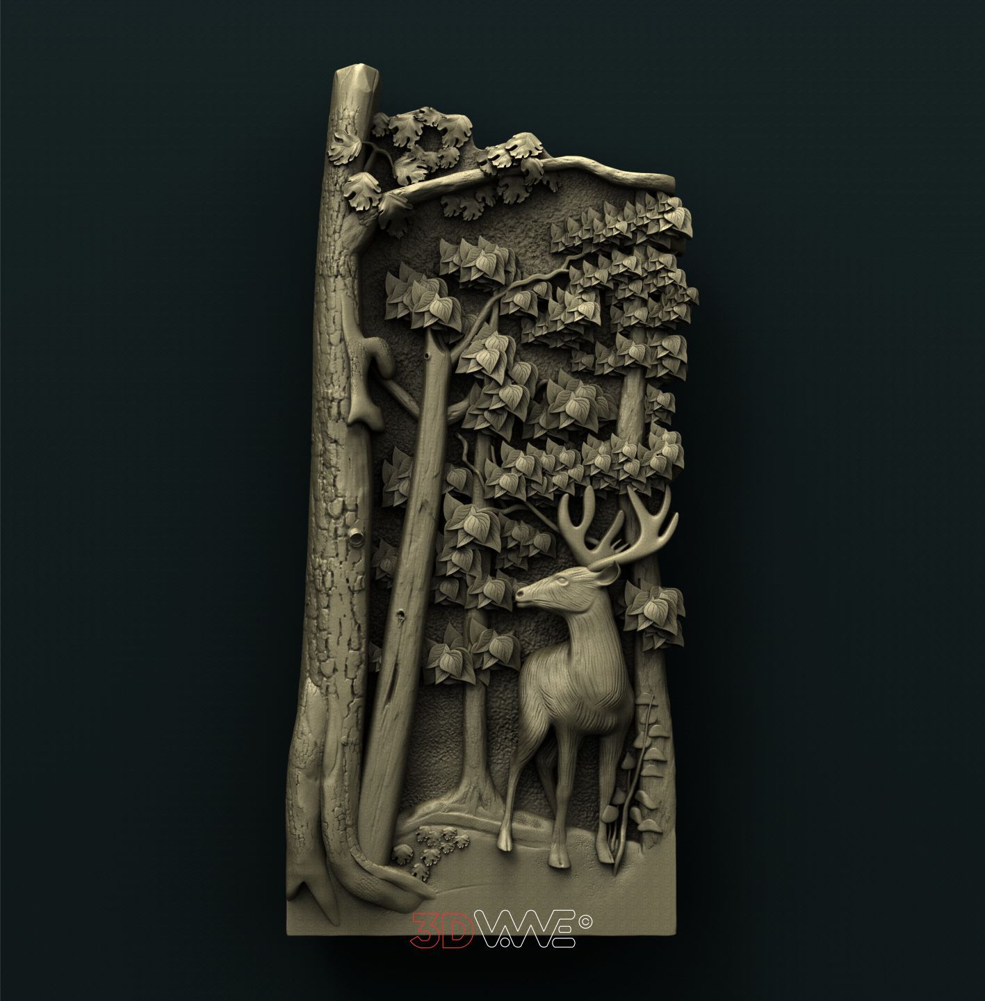 DEER 3D STL 3DWave