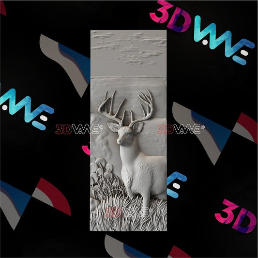 DEER DOOR PAD 3d stl 3DWave.us