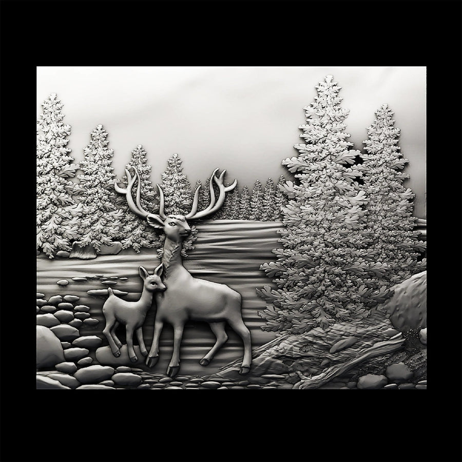 DEER IN LANDSCAPE 2 3d stl Robert