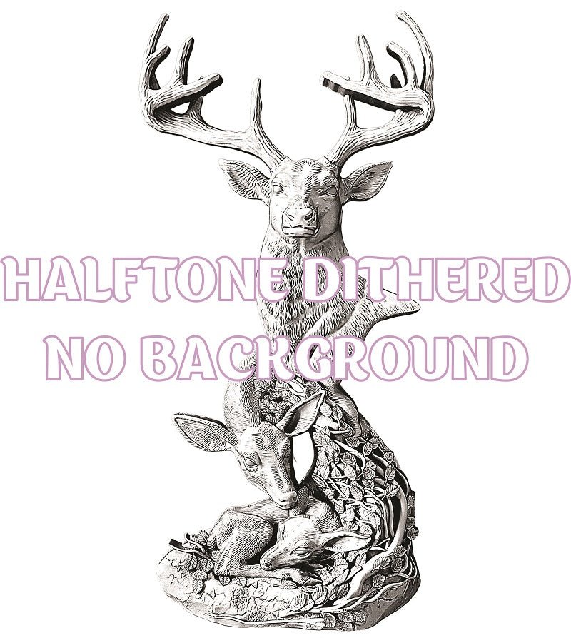 DEERS 3d illusion & laser-ready file 3DWave.us