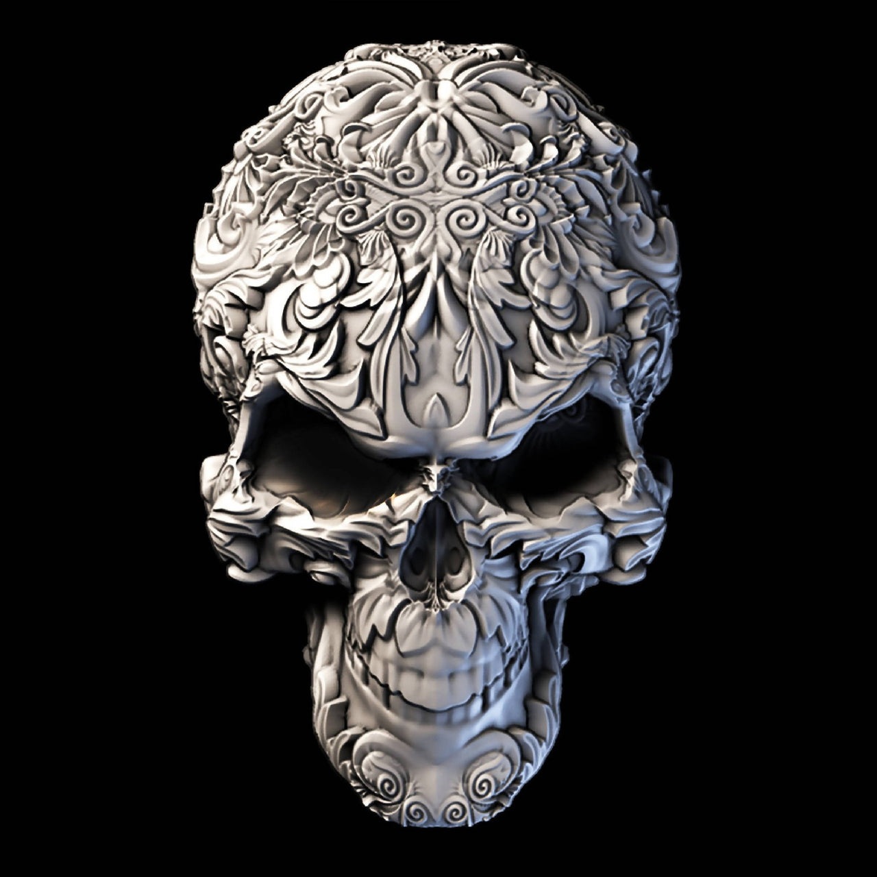 Dekorativ Skull 3d stl Robert