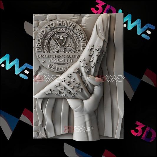 DESERT STORM VETERAN 3d stl 3DWave.us