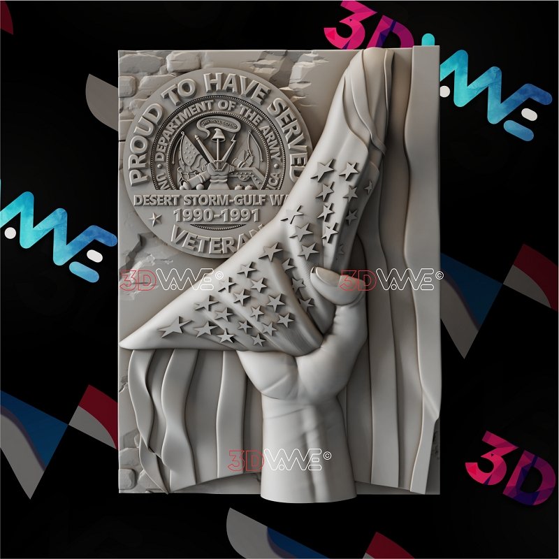 DESERT STORM VETERAN 3d stl 3DWave.us