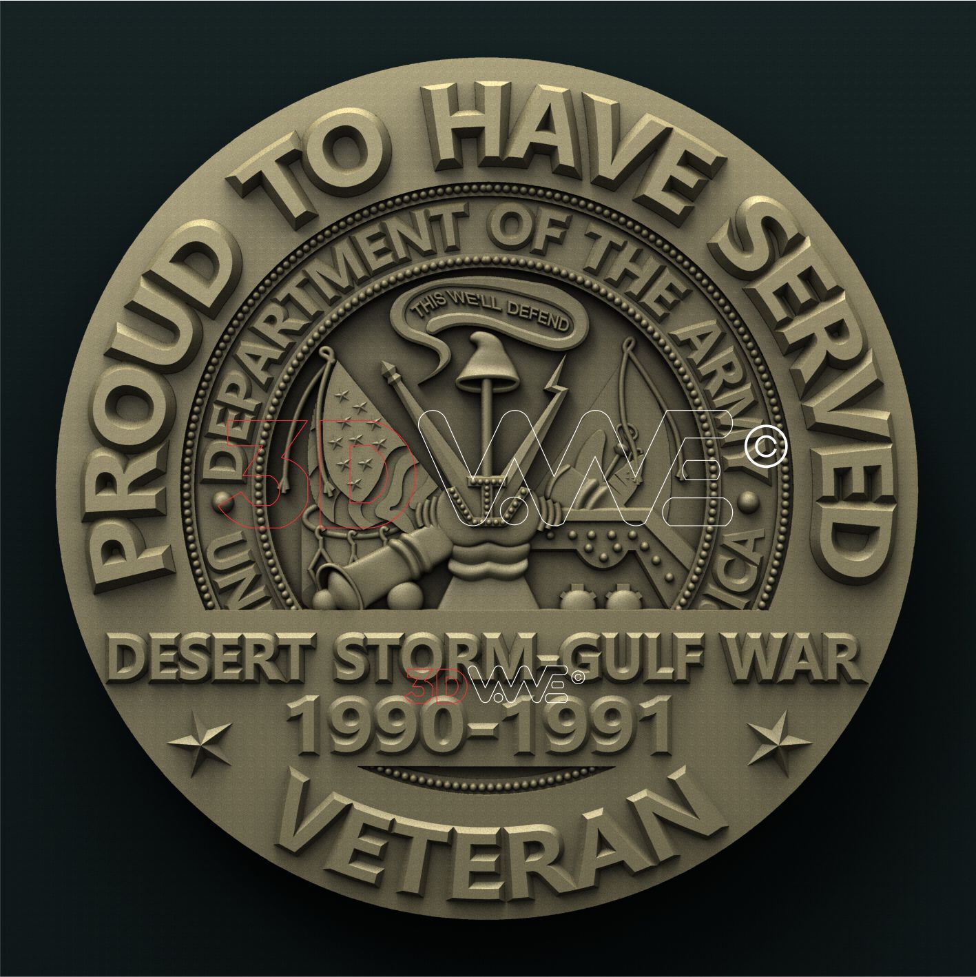 DESERT STORM VETERAN 3D STL 3DWave