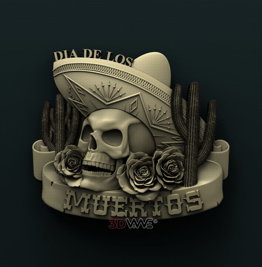 DIA DE LOS MUERTOS 3D STL 3DWave