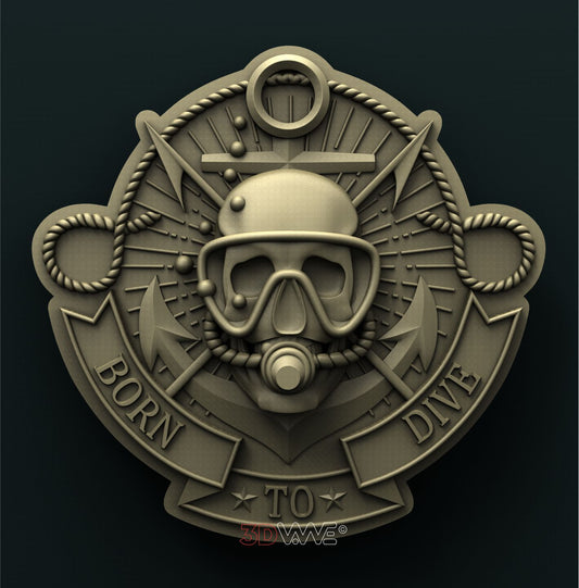 DIVER 3D STL 3DWave