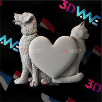 Thumbnail for DOG & CAT 3d stl 3DWave.us