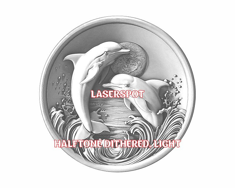 Dolphins 3d illusion & laser-ready files - 3DWave.us