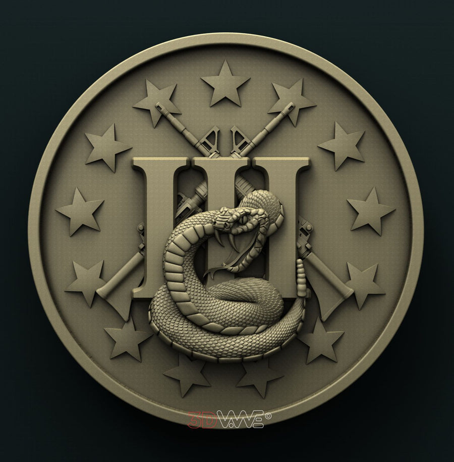 DONT TREAD ON ME 3D STL 3DWave