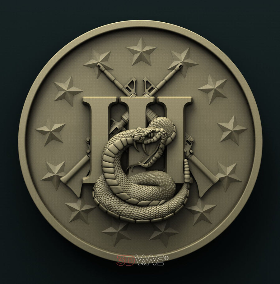 DONT TREAD ON ME 3D STL 3DWave