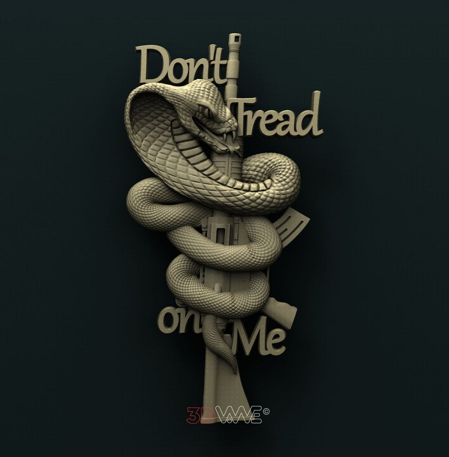 DONT TREAD ON ME 3D STL 3DWave