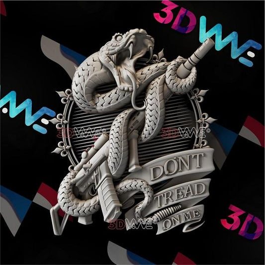 DON'T TREAD ON ME 3d stl 3DWave.us