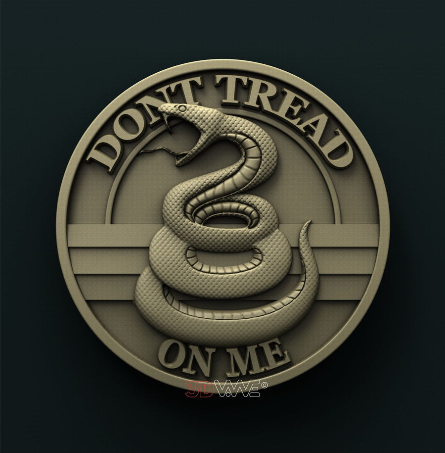 DONT TREAD ON ME 3D STL 3DWave