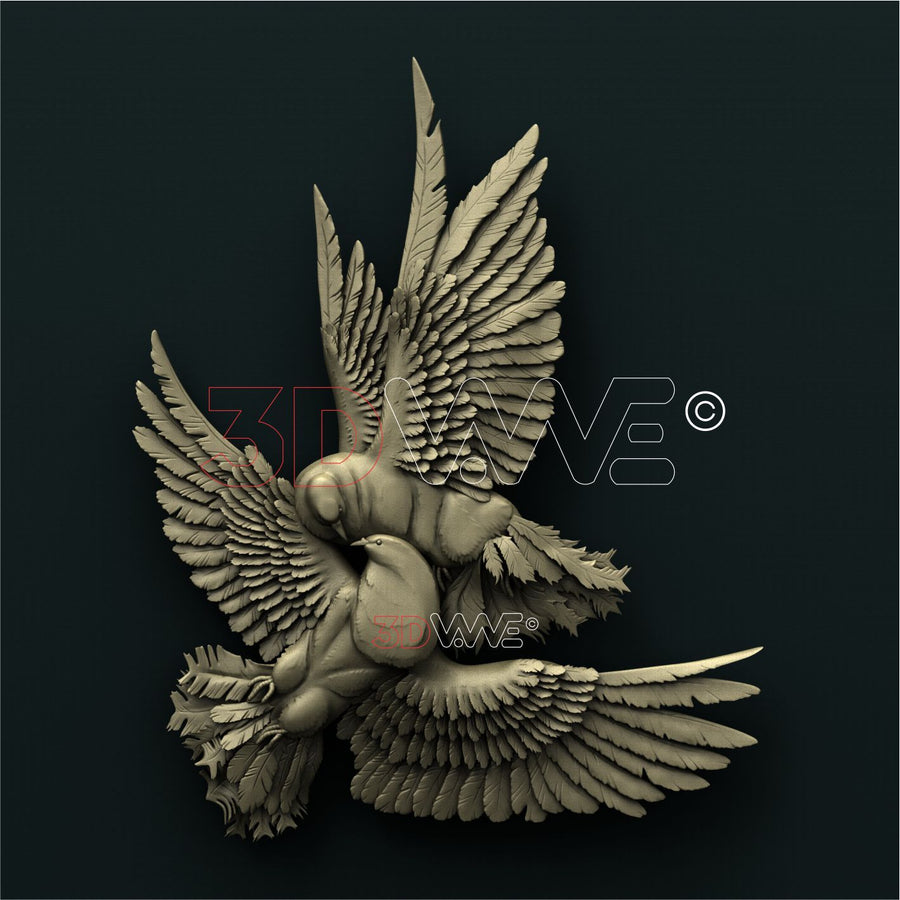 DOVES 3D STL 3DWave