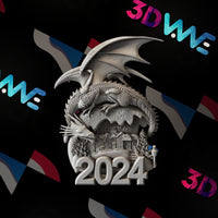 Thumbnail for Dragon 3d stl - 3DWave.us