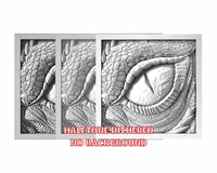 Thumbnail for DRAGON EYE 3d illusion & laser-ready files 3DWave.us