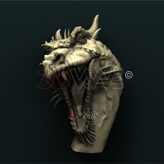 DRAGON HEAD 3D STL 3DWave