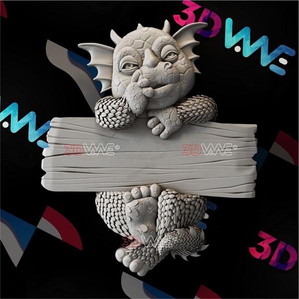 DRAGON SIGN 3d stl 3DWave.us