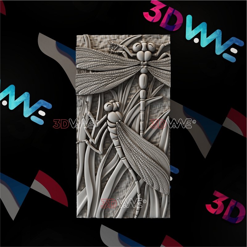 DRAGONFLIES 3d stl 3DWave.us