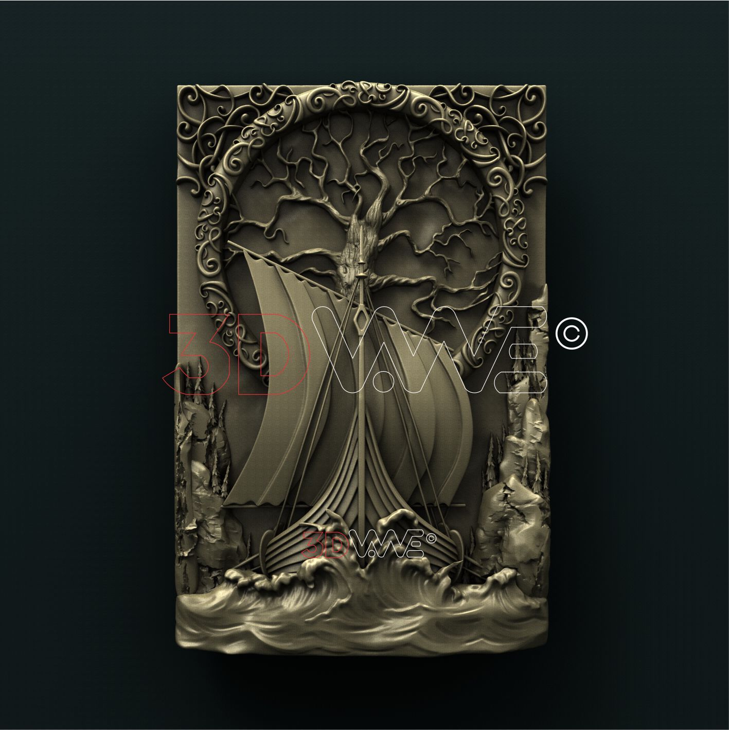 DRAKKAR 3D STL 3DWave