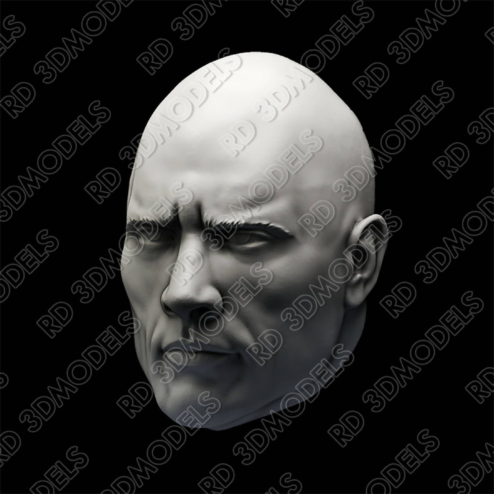 Dwayne Johnson 3d stl Robert