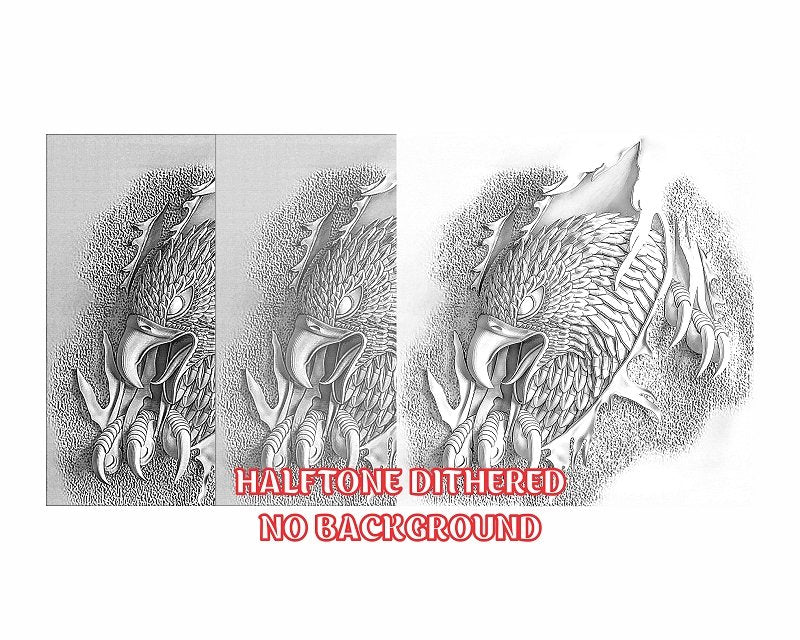 EAGLE 3d illusion & laser-ready file 3DWave.us