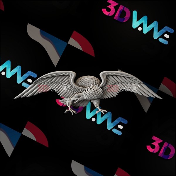 EAGLE 3d stl 3DWave.us