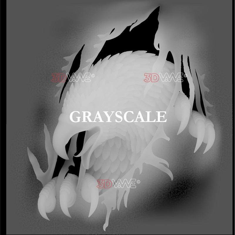 EAGLE grayscale image 3DWave.us