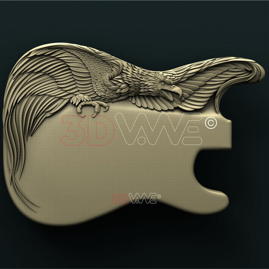 EAGLE GUITAR 3D STL 3DWave