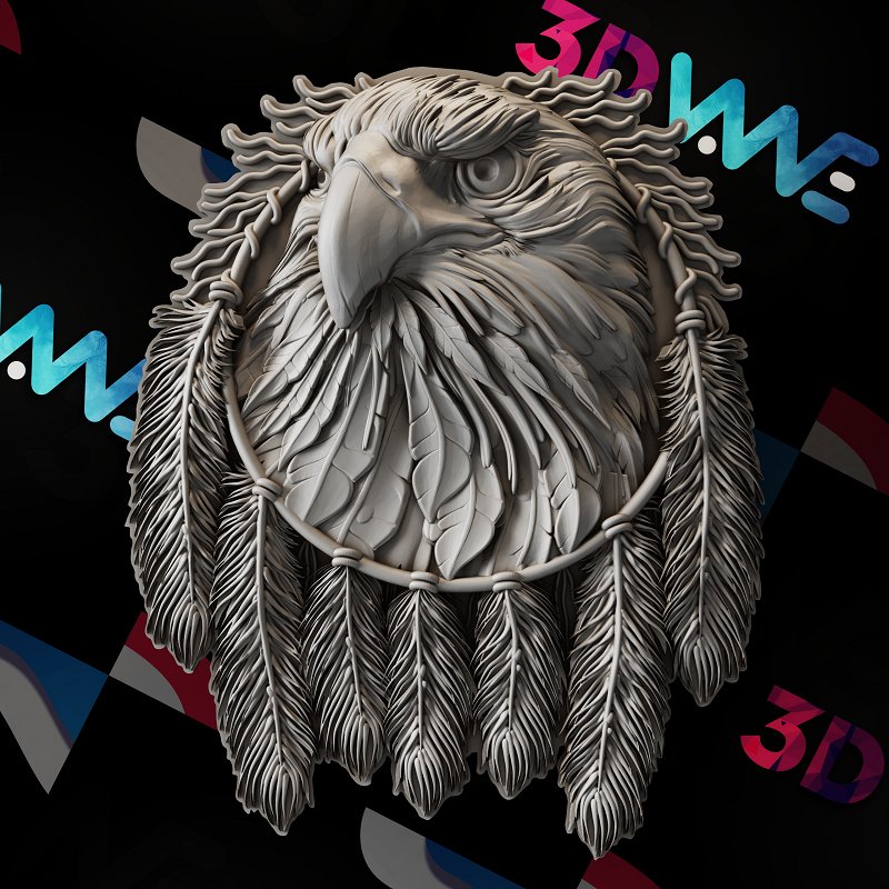EAGLE WIND CATCHER 3d STL - 3DWave.us
